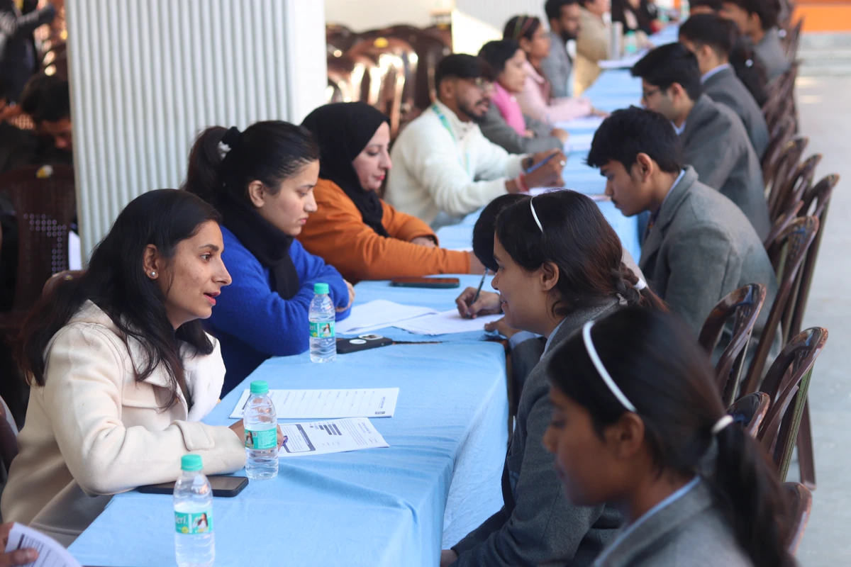 Counselor and student